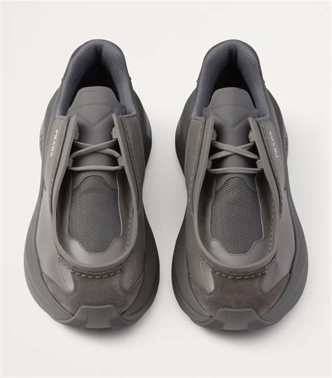 prada systeme brushed leather sneakers|prada leather sneakers for men.